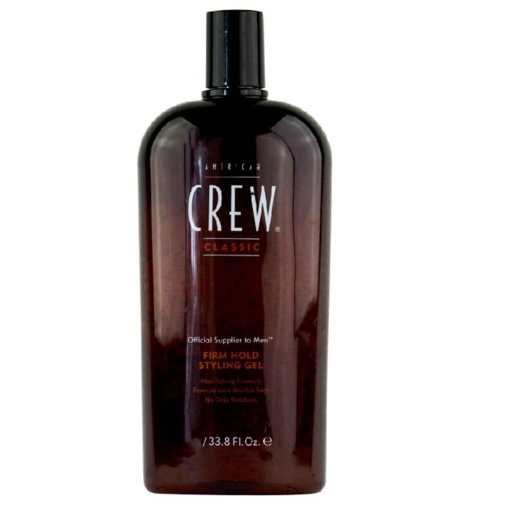 American Crew Men's Hair Gel, Firm Hold  Styling Gel, 33.8 Fl Oz Fresh